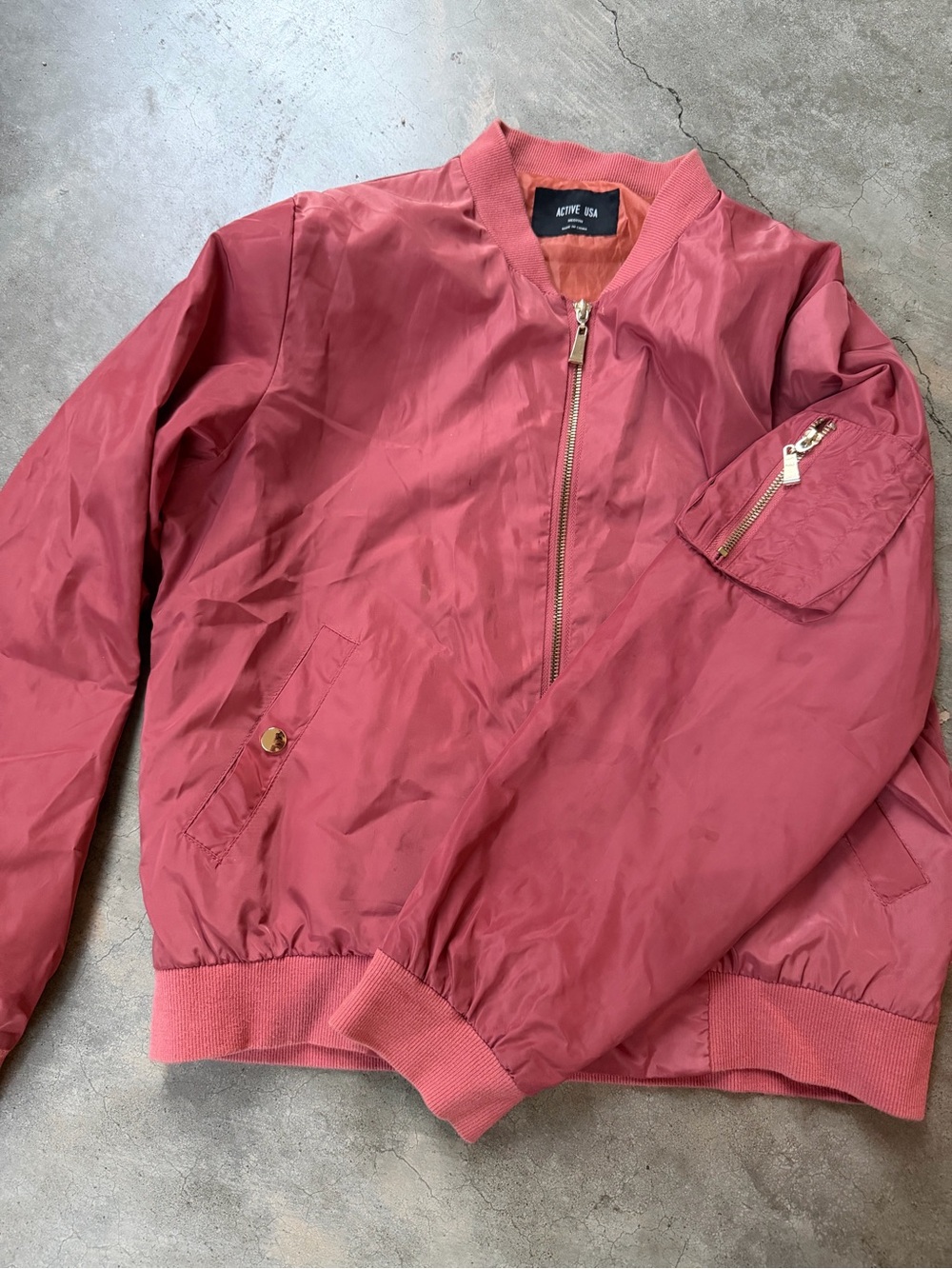 Active USA women’s  Rose Bomber Jacket